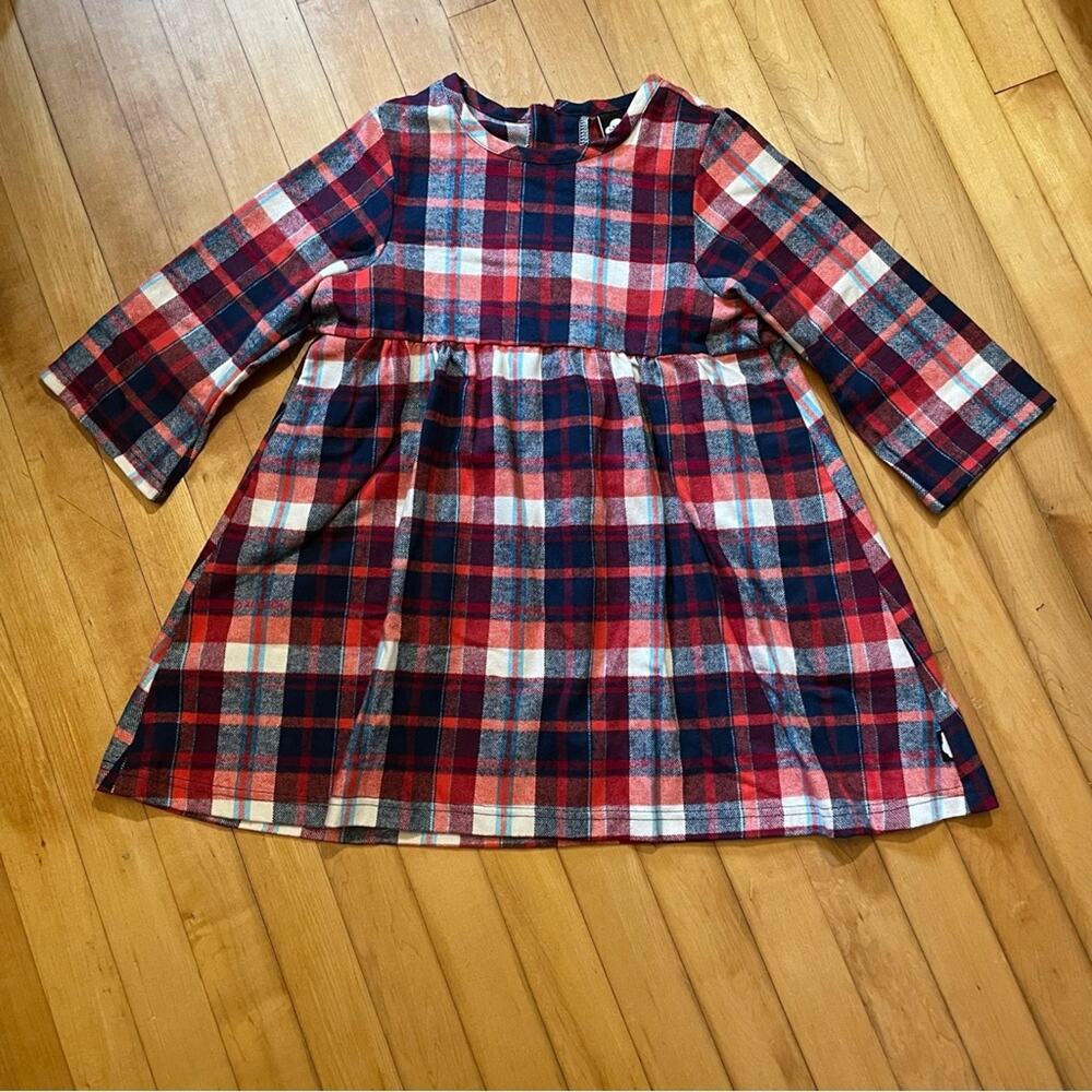 The Mini Classy Red & Blue Smells Like Teen Spirit Plaid Dress - Picture 2 of 7